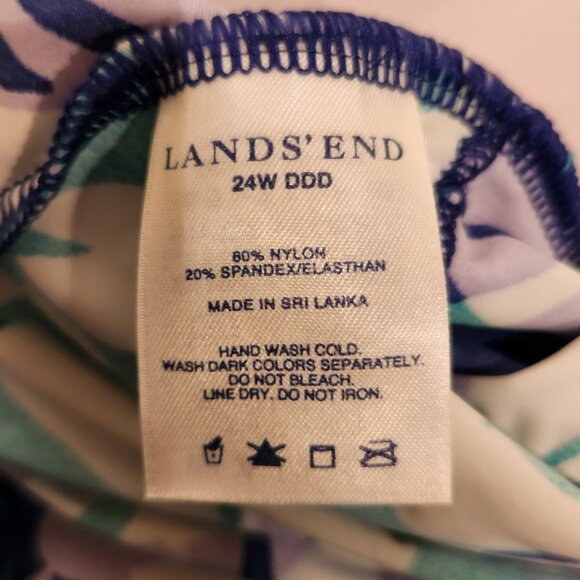 Lands'‎ End Swimsuit Top / Tankini Top 24W DDD Underwire - Picture 4 of 9